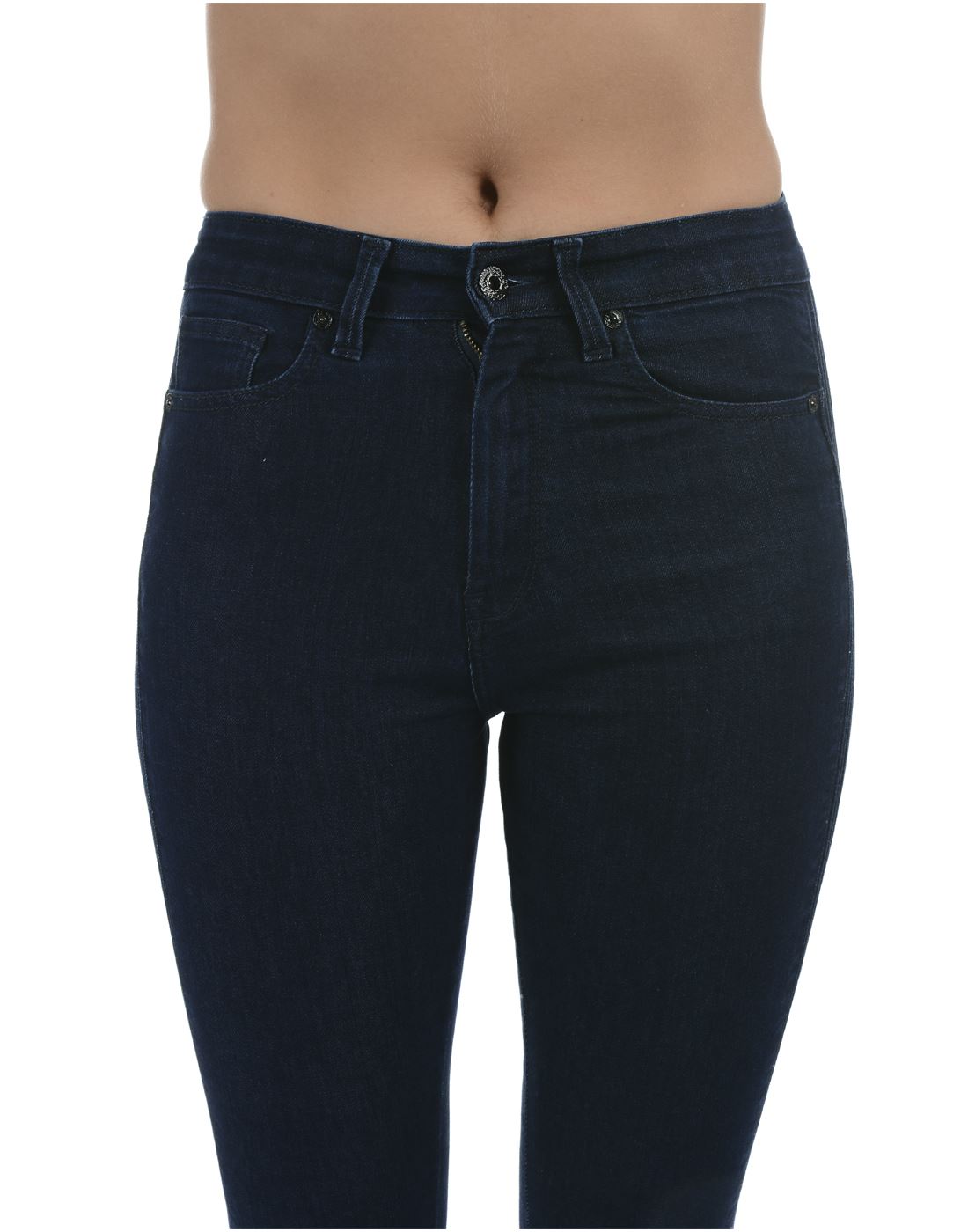 Pepe Jeans London Women Casual Wear Navy Solid Jeans